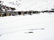 À l’arrière de la station : pistes de ski de fond à La Toussuire