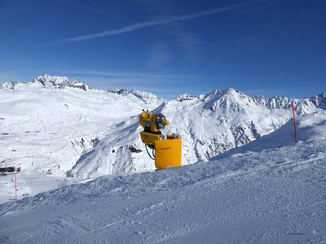 Fiabilité de l'enneigement SkiArena Andermatt-Sedrun – Fiabilité de l'enneigement Gemsstock – Andermatt