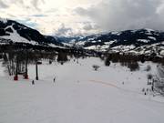 Zone débutants à la station de départ Mont Arbois