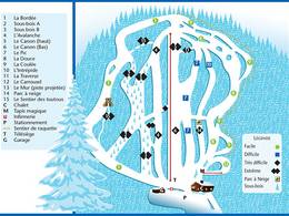 Plan des pistes Mont Avalanche
