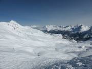 Vue sur le domaine skiable d'Arosa