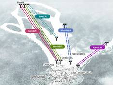 Plan des pistes Konjiam Resort