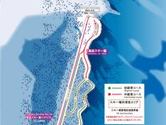 Plan des pistes Daisetsuzan Kurodake – Sounkyo