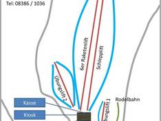 Plan des pistes Sinswang (Oberstaufen)