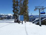 Signalisation des pistes dans le domaine skiable Big Sky