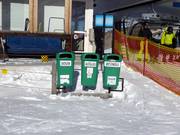 Tri des déchets dans la station de ski