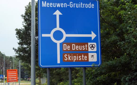 Flandre: Accès aux domaines skiables et parkings – Accès, parking Snow Valley – Peer