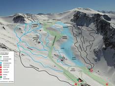 Plan des pistes Ohau