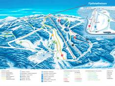 Plan des pistes Valdres Alpinsenter