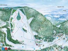 Plan des pistes Drienica