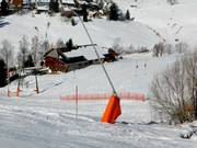Enneigement par canons fixes au téléski de Stübenwasen