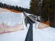 Förderband Katzenkopf Leutasch - Tapis roulant/Moving Carpet recouvert d’une galerie