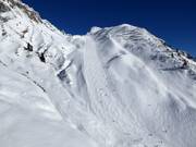 Vue sur la piste Valfagehrabfahrt n° 100