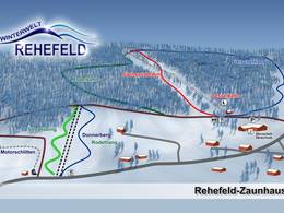 Plan des pistes Rehefeld-Zaunhaus