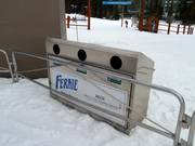 Recyclage dans la station de ski de Fernie