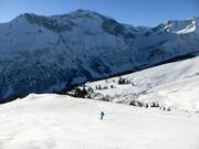 Vue sur le domaine skiable d’Elm