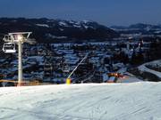 La descente à la vallée éclairée