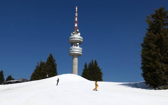 La plus haute gare aval dans les Rhodopes – domaine skiable Pamporovo