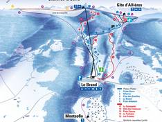 Plan des pistes La Berra – La Roche