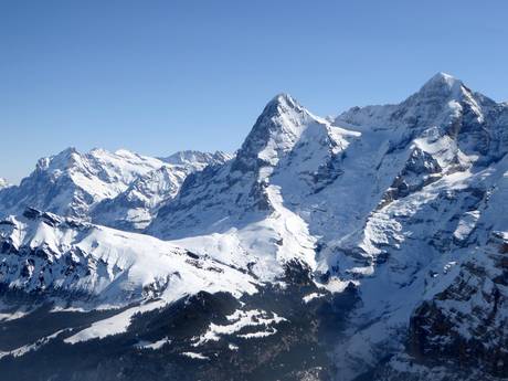Oberland bernois: Taille des domaines skiables – Taille Kleine Scheidegg/Männlichen – Grindelwald/Wengen