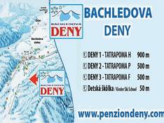 Plan des pistes Deny – Bachledova