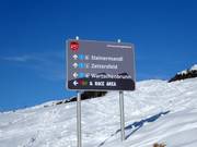 Signalisation des pistes au Zettersfeld