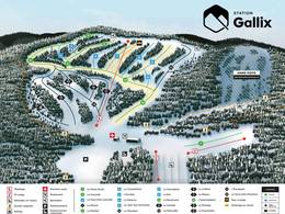 Plan des pistes Gallix