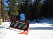 Panneau vers Snow Play Area