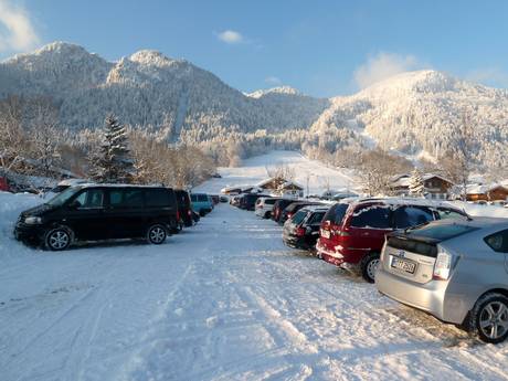 Bad Tölz-Wolfratshausen: Accès aux domaines skiables et parkings – Accès, parking Brauneck – Lenggries/Wegscheid