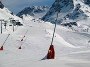Enneigement par canons à neige sur l’Idalp