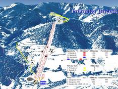 Plan des pistes Bučník – Polomka