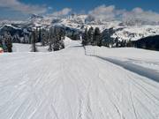 Excellente préparation des pistes au Crep de Mont