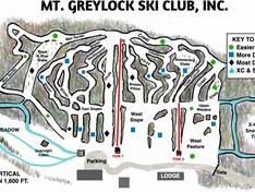 Plan des pistes Mount Greylock – South Williamstown