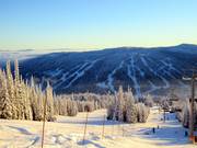 Vue depuis le Sundance Mountain vers le Mt. Morrisey