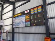 Panneau d'information à la station de vallée à Wangs