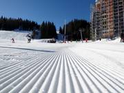 Piste damée dans le domaine skiable de Jahorina