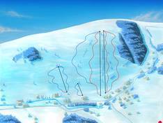 Plan des pistes Jonas Park – Ostružná