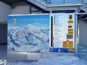 Panneau d'information moderne avec affichage du statut au Venet