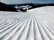 Piste panoramique fraîchement préparée