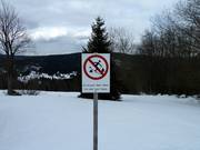 Panneau d'information pour la protection de la forêt