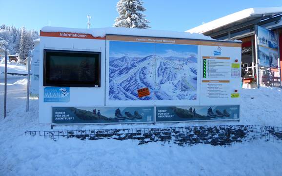 Freyung-Grafenau: indications de directions sur les domaines skiables – Indications de directions Mitterdorf – Almberg