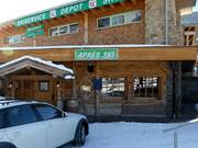 Bar après-ski Holzstadl au point de rassemblement de l'école de ski