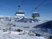 Almbahn - 6 places | Télésiège rapide (débrayable) avec capots de protection