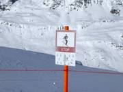 Il est interdit de skier dans les zones de protection de la forêt et de la faune.