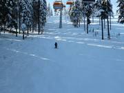 Champ de bosses non officiel sous le télésiège