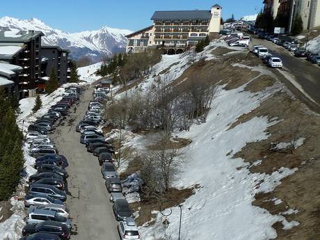 Tarentaise: Accès aux domaines skiables et parkings – Accès, parking Les 3 Vallées – Val Thorens/Les Menuires/Méribel/Courchevel