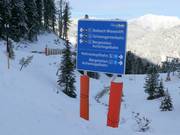 Signalisation des pistes à Hochoetz