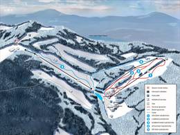 Plan des pistes Grúň (Ski Park) – Staré Hamry
