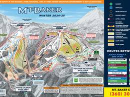 Plan des pistes Mt. Baker