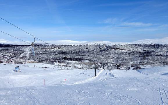 Le plus haut domaine skiable aux Funäsfjällen – domaine skiable Tänndalen